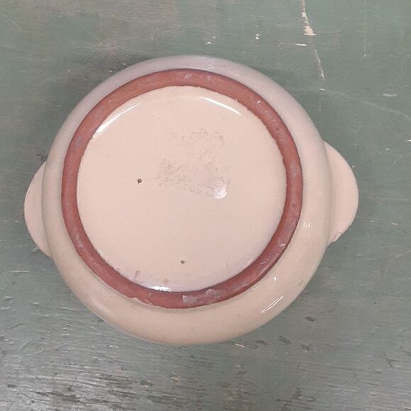 Vintage stoneware soup pot, toothpick holder, and egg dish. - Picture 4 of 15